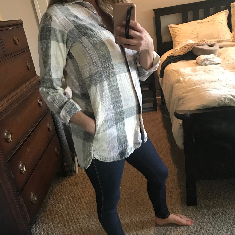 Free People Long-sleeve, Button-down Shirt Size XS
